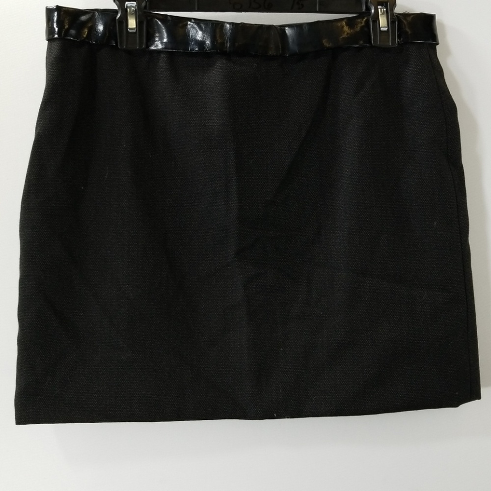 Chloe Black Silk/Wool Straight Skirt Size T40
